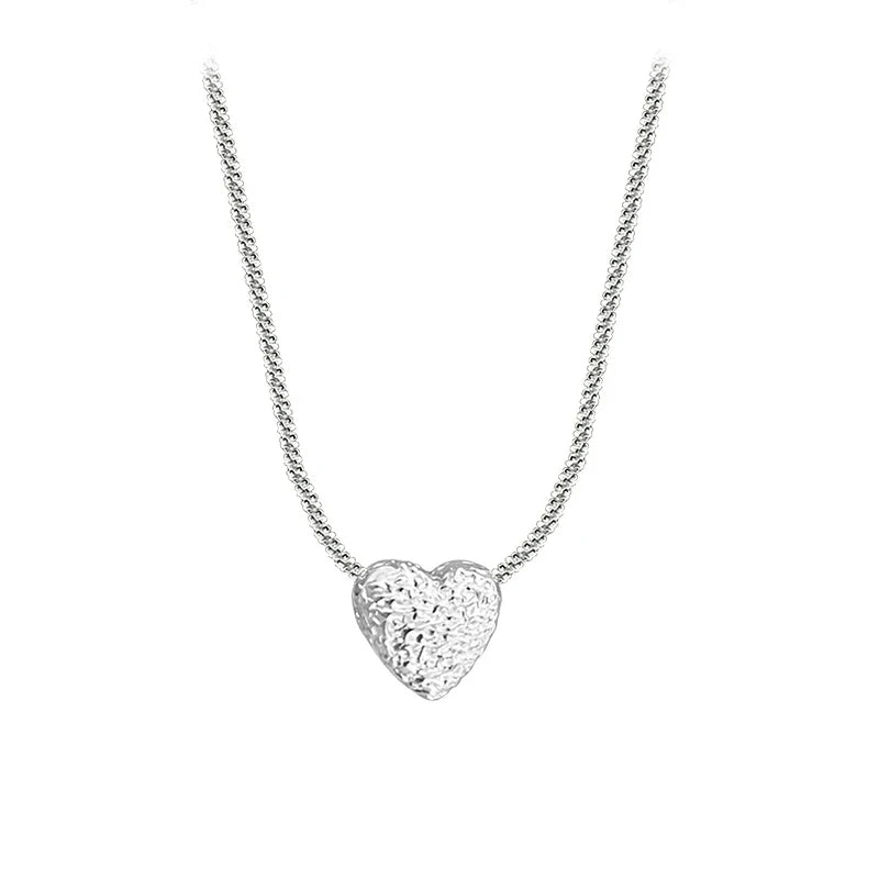 Patterned Heart Necklace - Island Of Jewels