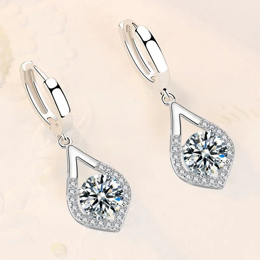Silver Drop Earrings - Island Of Jewels