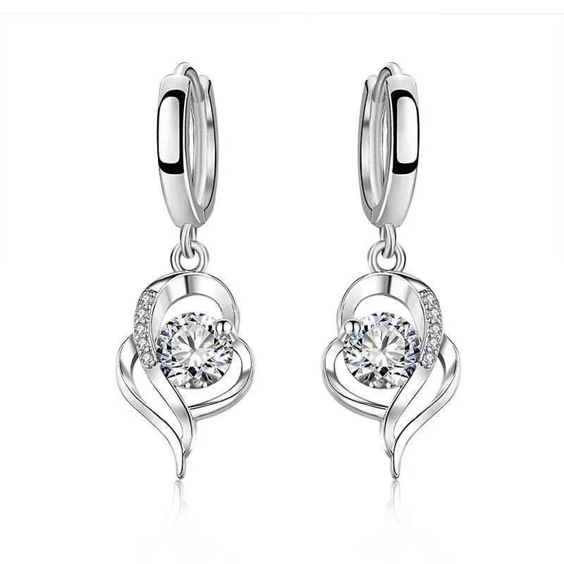 Silver Drop Earrings - Island Of Jewels