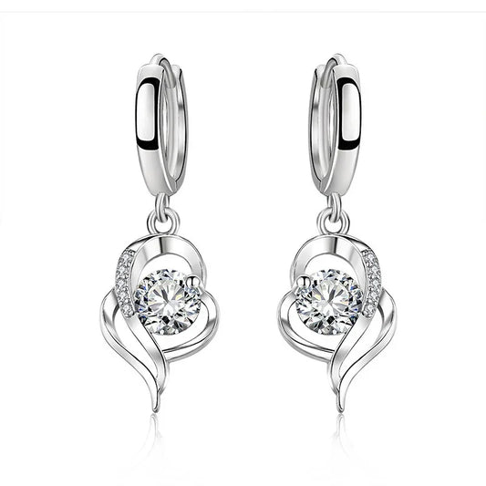Silver Drop Earrings - Island Of Jewels