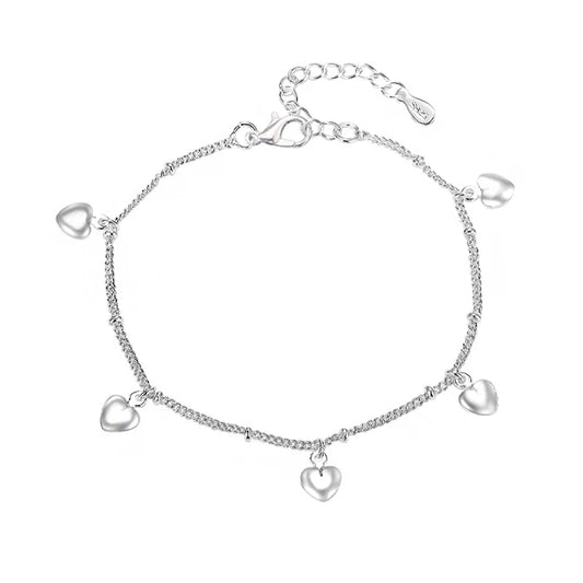 Heart Pendant Anklet - Island Of Jewels