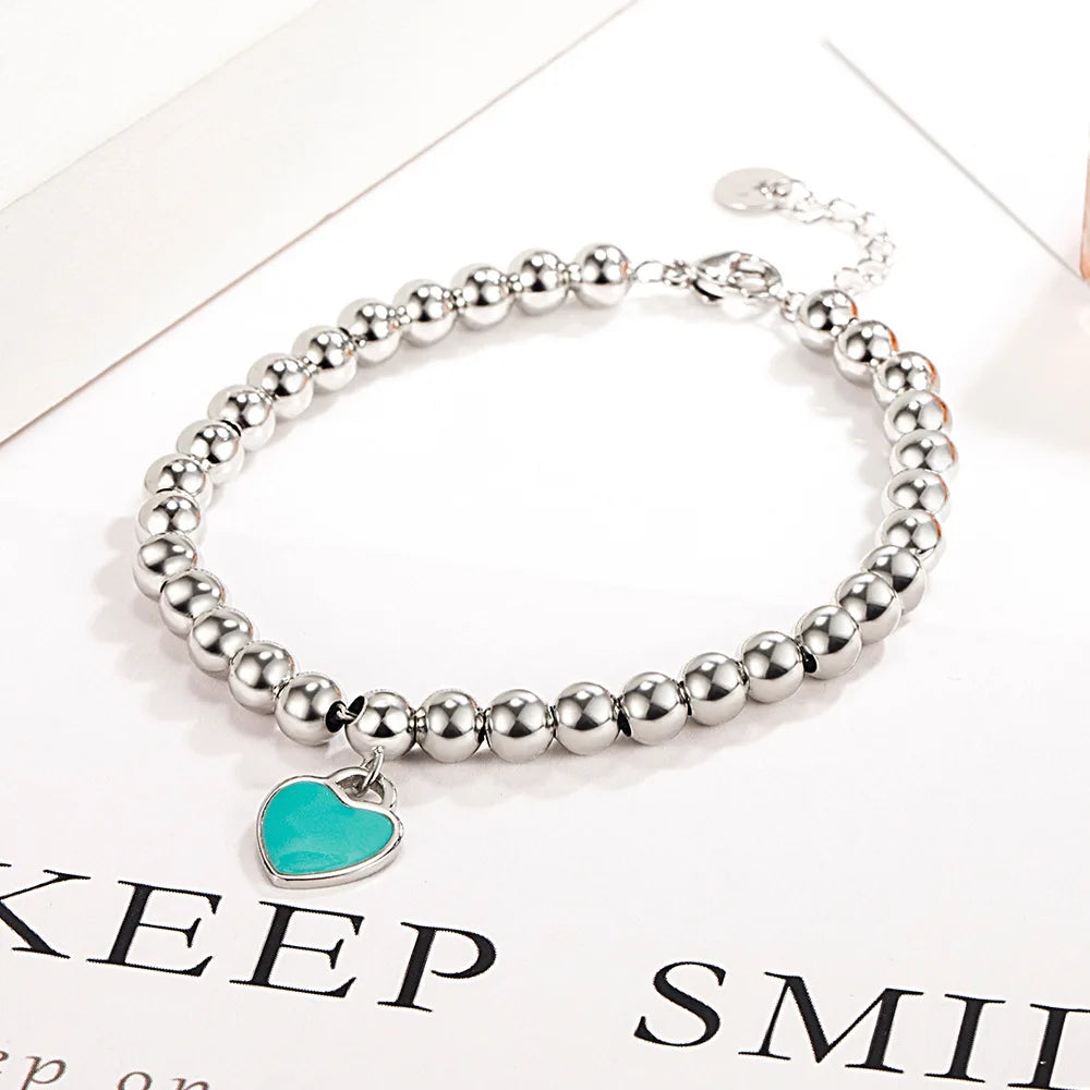 Heart Pendant Bracelet - Island Of Jewels
