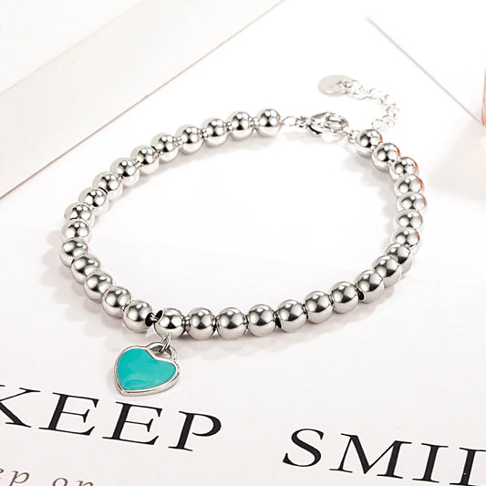 Heart Pendant Bracelet - Island Of Jewels